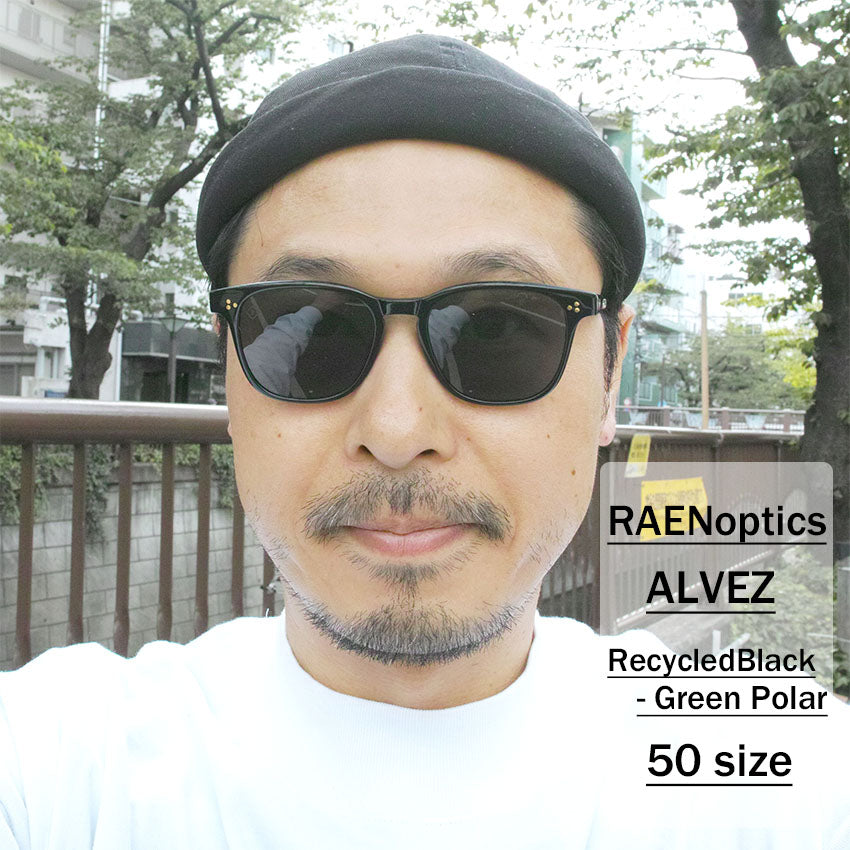 RAEN optics / ALVEZ / Recycled Black - Green Polar / 50size