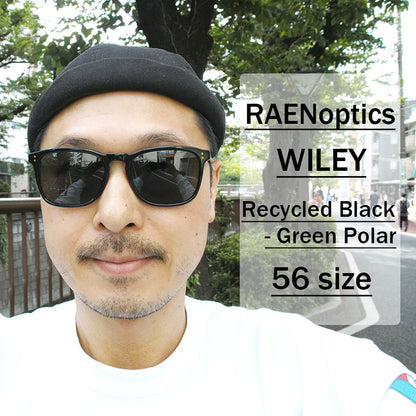 RAEN optics / WILEY / Recycled Black - Green Polar / 56size